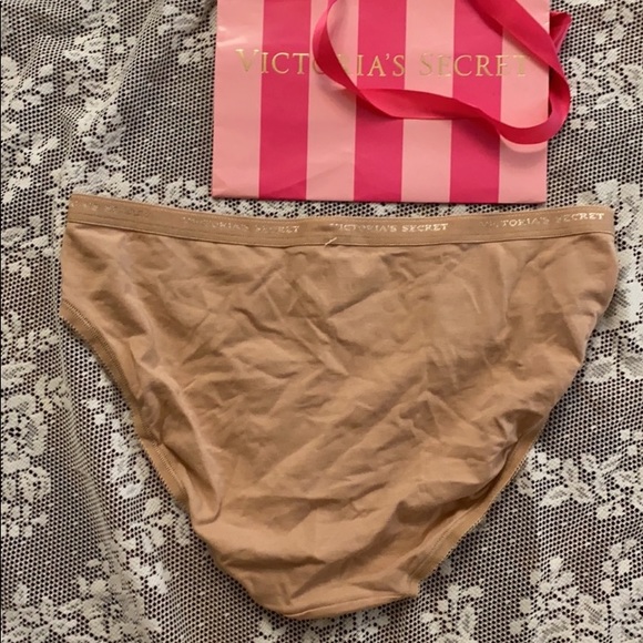 NEW Victoria’s Secret Cotton Panty Brief Underwear nude Tan SZ S - Picture 5 of 5